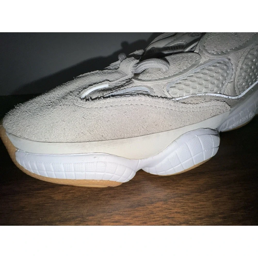Adidas Mens Yeezy 500 Lace Up Sneakers Shoes Casual - Off White - Size 11.5‎ M